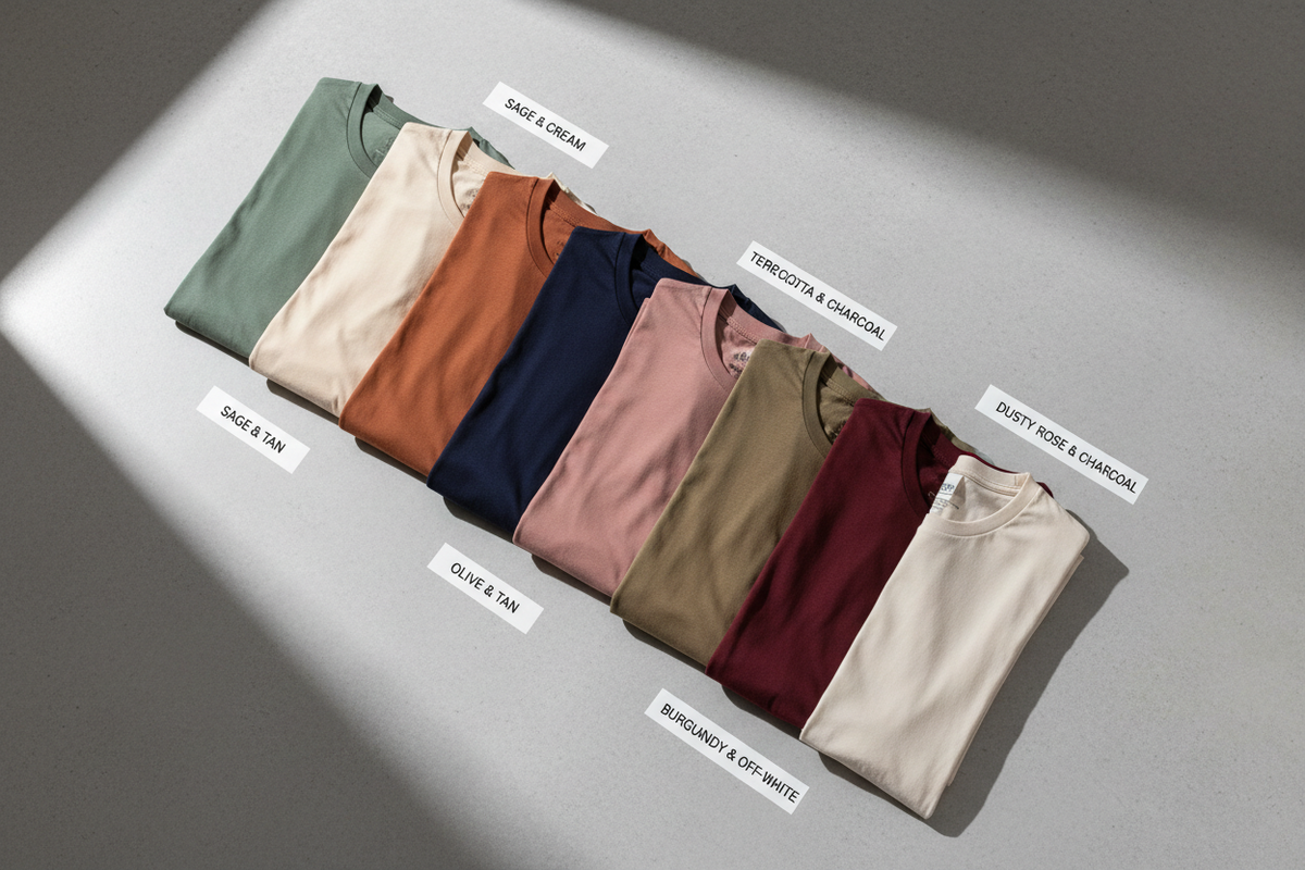 Best Colour Combinations for Men’s T-Shirts in 2025 – Vasthr
