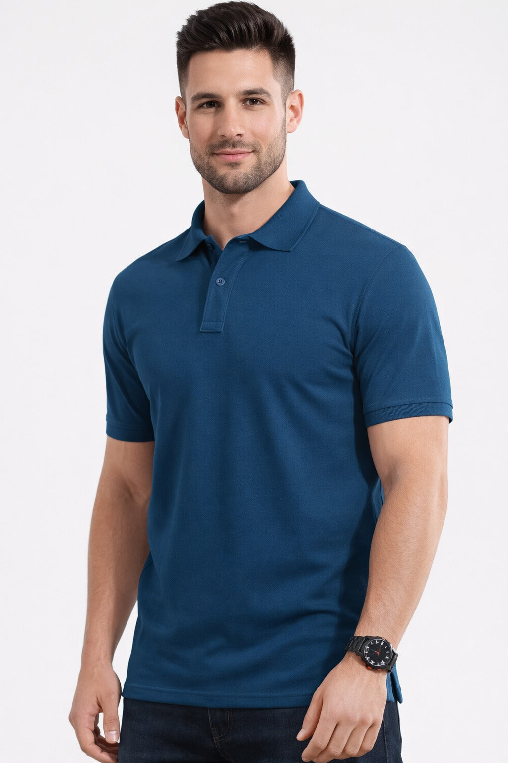 Premium Teal Blue Polo T-Shirt - Vasthr
