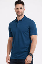 Premium Teal Blue Polo T-Shirt - Vasthr