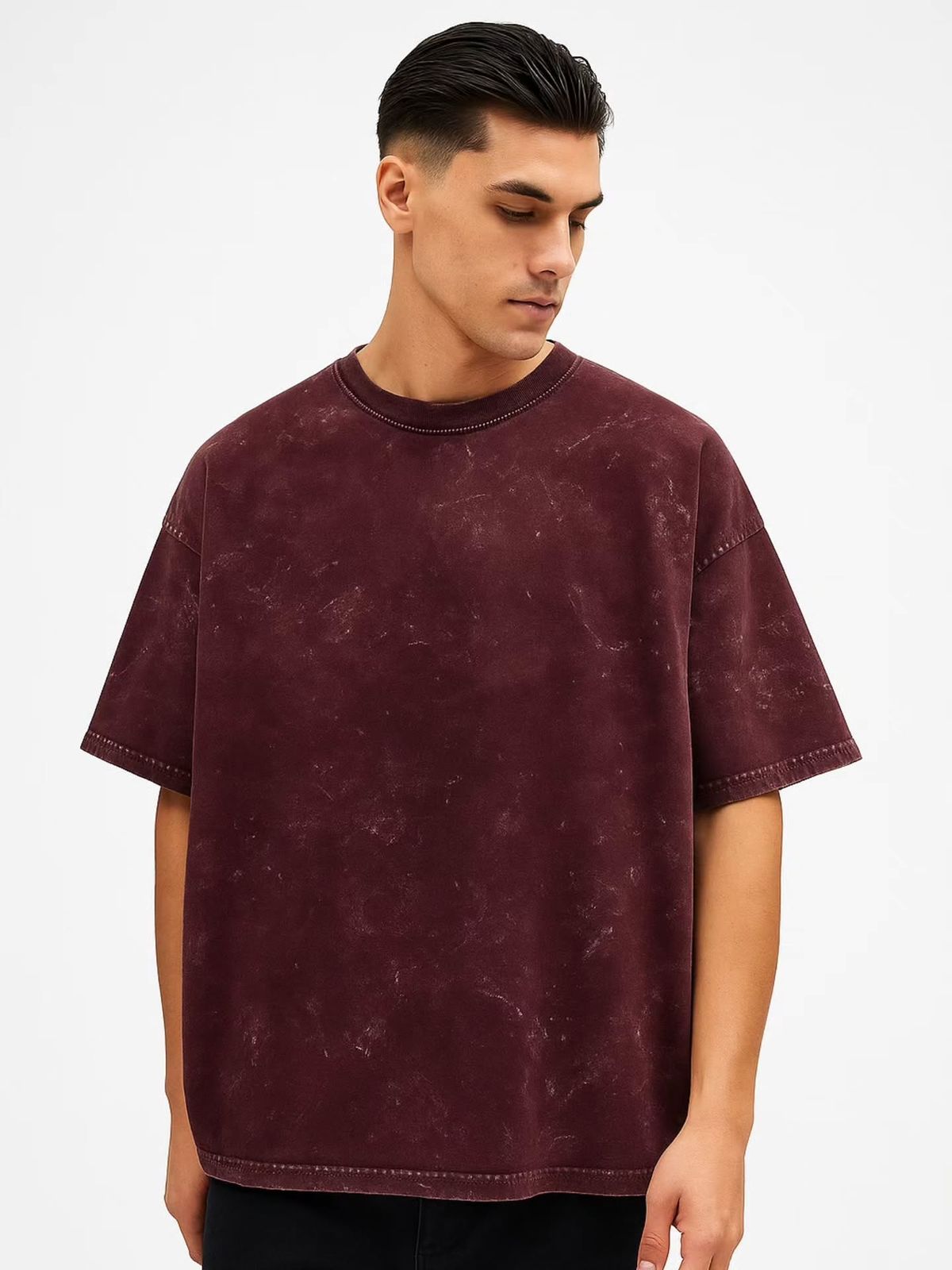 “Paradise Wings” Oversized T-Shirt – Maroon