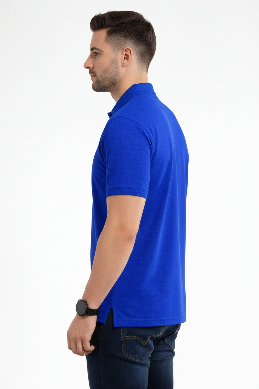 Royal Essential Premium Pique Polo T-Shirt – Royal Blue - Vasthr