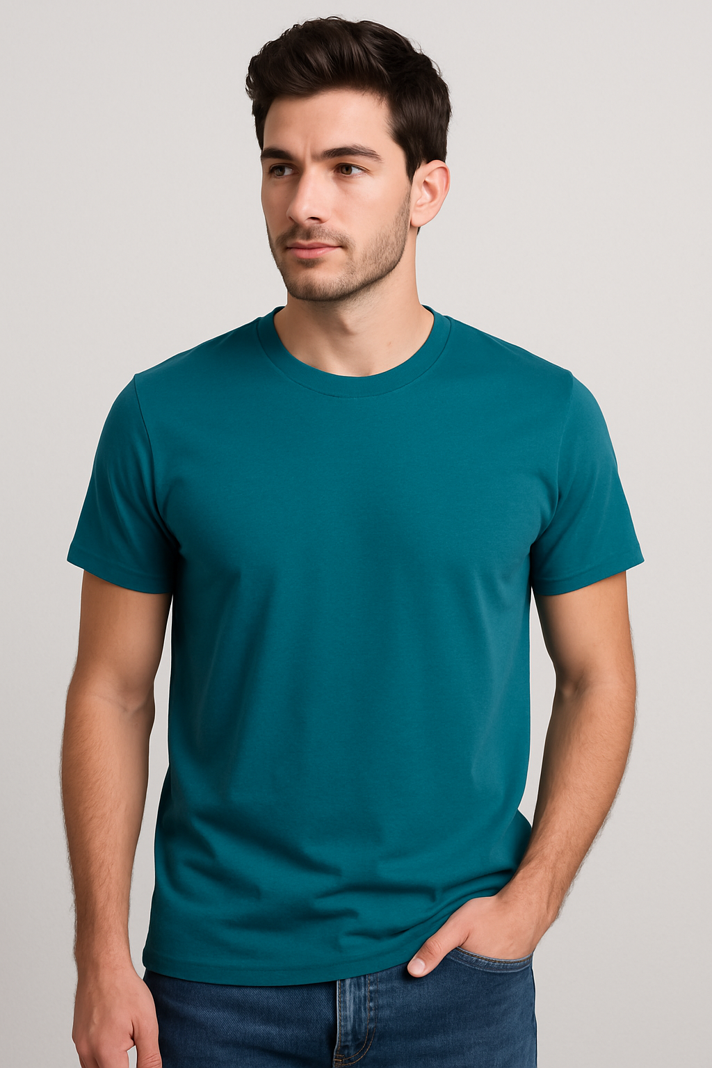 Vasthr Teal Blue T-Shirt – Premium Cotton Everyday Wear