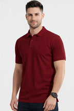 Classic Maroon Polo T-Shirt – Premium Essential Edition - Vasthr