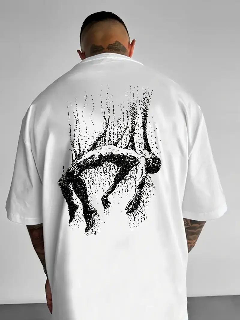 Fallen Silence Graphic T-Shirt for Men – Dark Concept Streetwear Edition by Vasthr