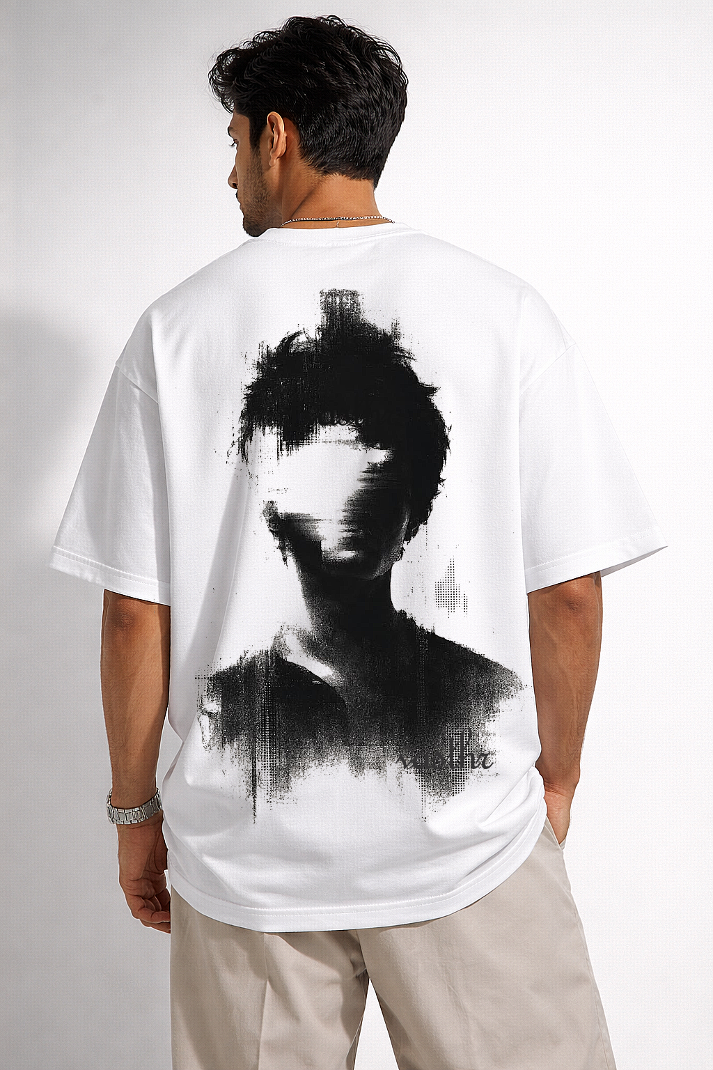 ALONE Graphic Oversized T-Shirt – White - Vasthr