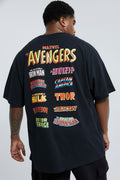 Vasthr x Marvel Avengers Assemble Oversized Back Print Tee