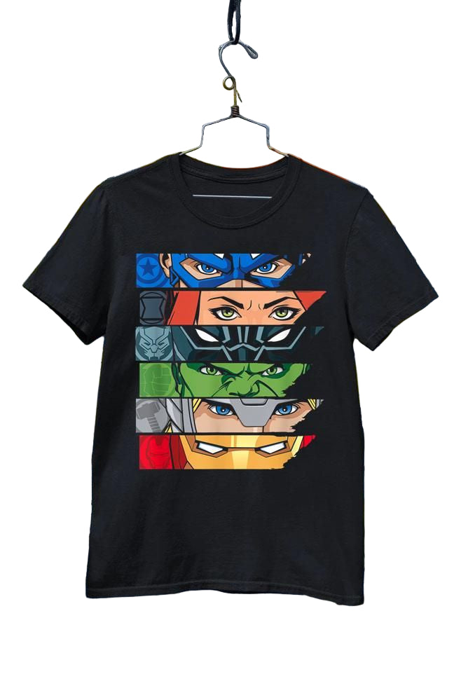 Vasthr x Marvel  Avengers Eyes Edition Graphic Platinum Tshirt