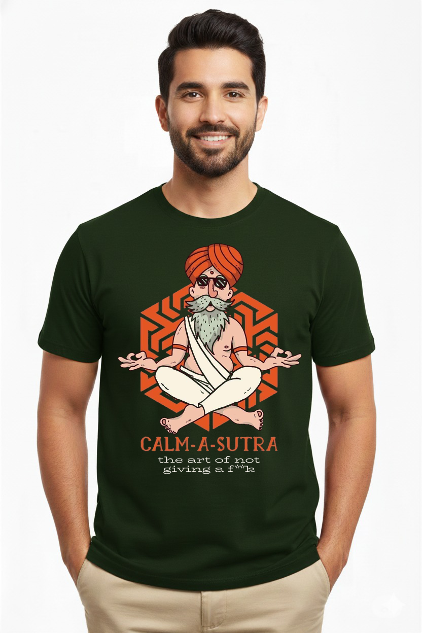 Calm-A-Sutra Graphic T-Shirt for Men | Vasthr