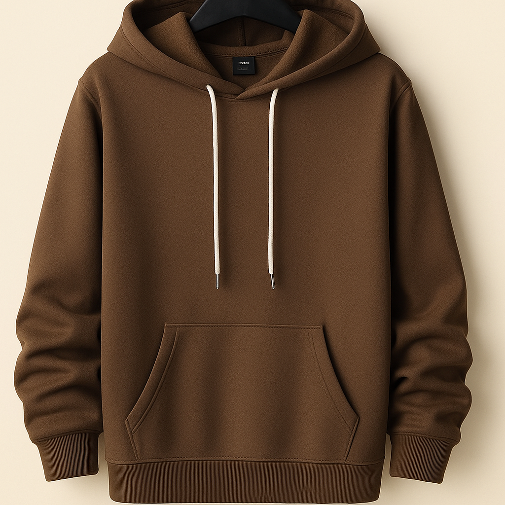 Classic Brown Pullover Hoodie – Vasthr Essentials