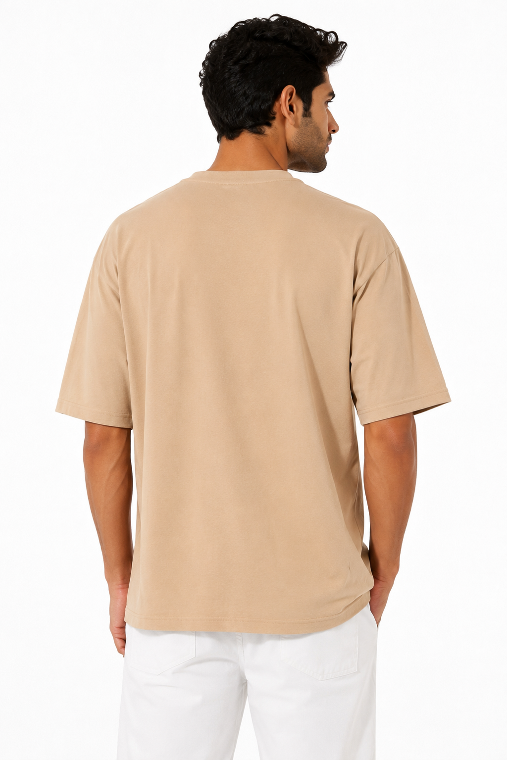 Vasthr “Skeleton Pumpkin” Oversized T-Shirt (Beige)
