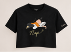 Nap Cropped T-Shirt – Black - Vasthr