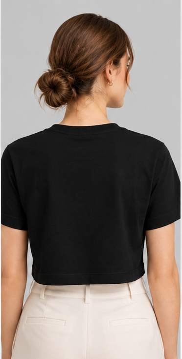 Cherries Graphic Crop T-Shirt – Black by Vasthr