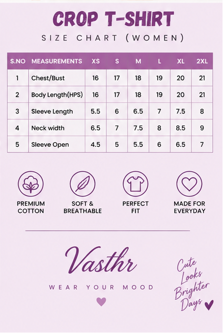 11:11 Make a Wish Cropped T-Shirt – Lilac Edition | Trendy Crop Top – Vasthr