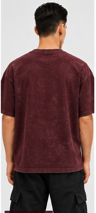 Acid Wash Desperate Vipers Snake Graphic Maroon T-Shirt – Bold Streetwear for Trendsetters by Vasthr