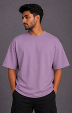 Vasthr “WHO CARES?” Oversized T-Shirt (Lilac)