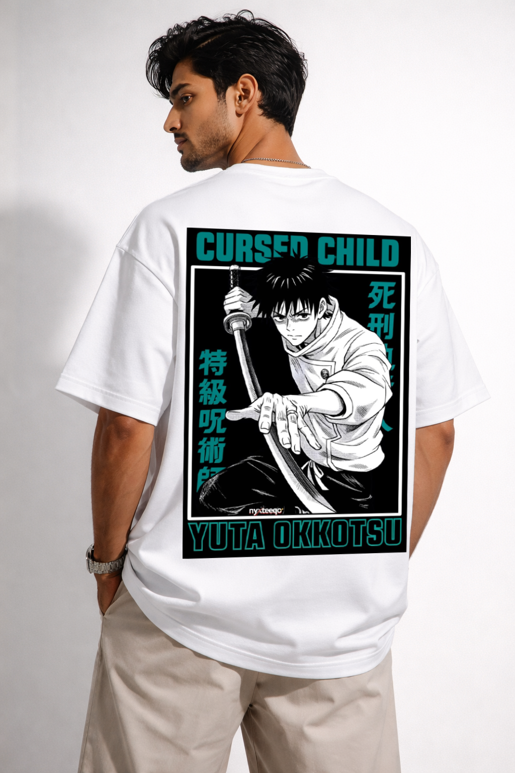 Cursed Child – Yuta Okkotsu Anime Oversized T-Shirt by Vasthr