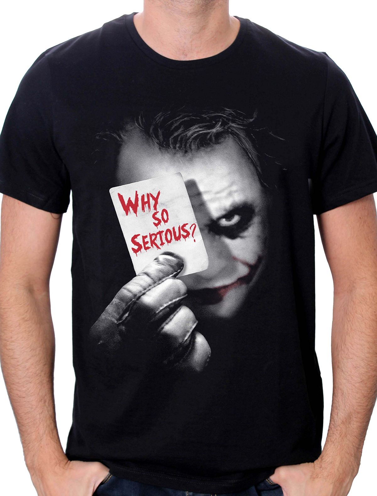 Vasthr x DC Joker “Why So Serious?” Face Print Platinum T-Shirt