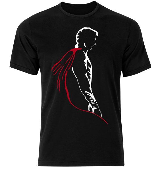 Vasthr x DC Superman Red Cape Silhouette Platinum T-Shirt