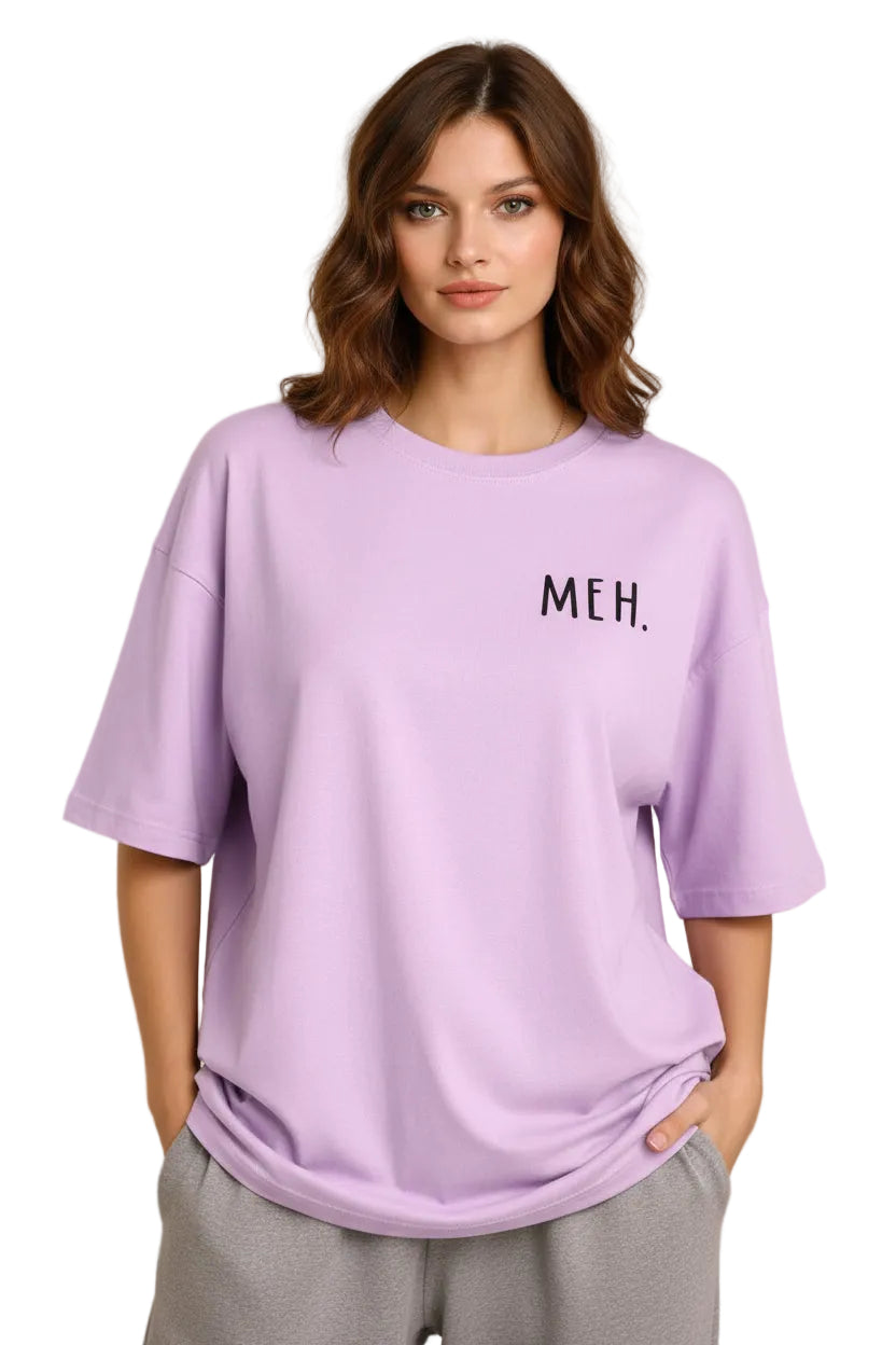 “EW. PEOPLE.” Oversized T-Shirt – Lilac by Vasthr