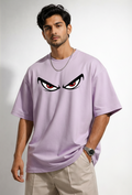 Vasthr Evil Eyes Oversized T-Shirt (Lilac)