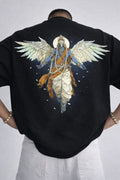 Garuda Ascension Oversized T-Shirt – Black by Vasthr