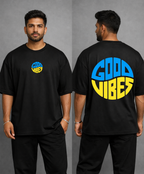 Vasthr Good Vibes Oversized T-Shirt – Black Edition