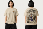 Vasthr “King of Pirates” Luffy Oversized T-Shirt (Vintage Beige)