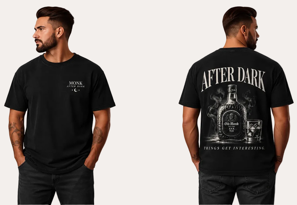 Vasthr “AFTER DARK – Things Get Interesting” Oversized T-Shirt (Black)