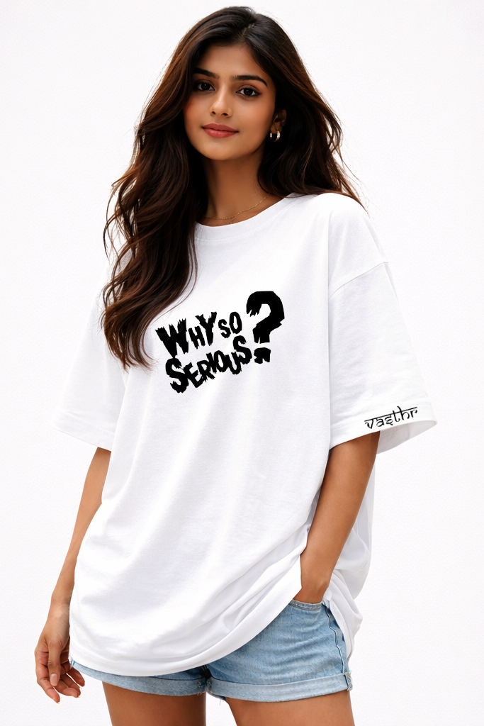 Vasthr Why So Serious Oversized T-Shirt – Chaos Smile Edition