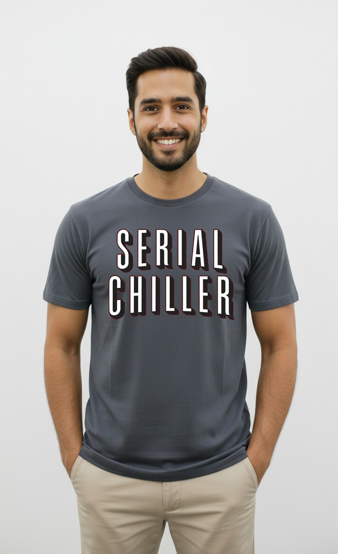 Serial Chiller Graphic T-Shirt for Men – Relaxed Statement Tee | Vasthr