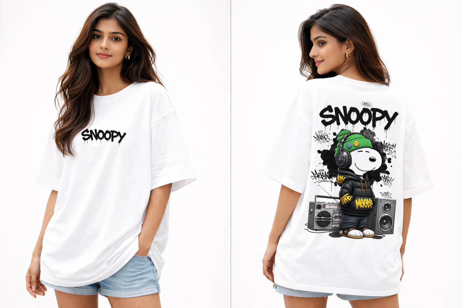 Snoopy Oversized T-Shirt – Street Vibe Edition by Vasthr