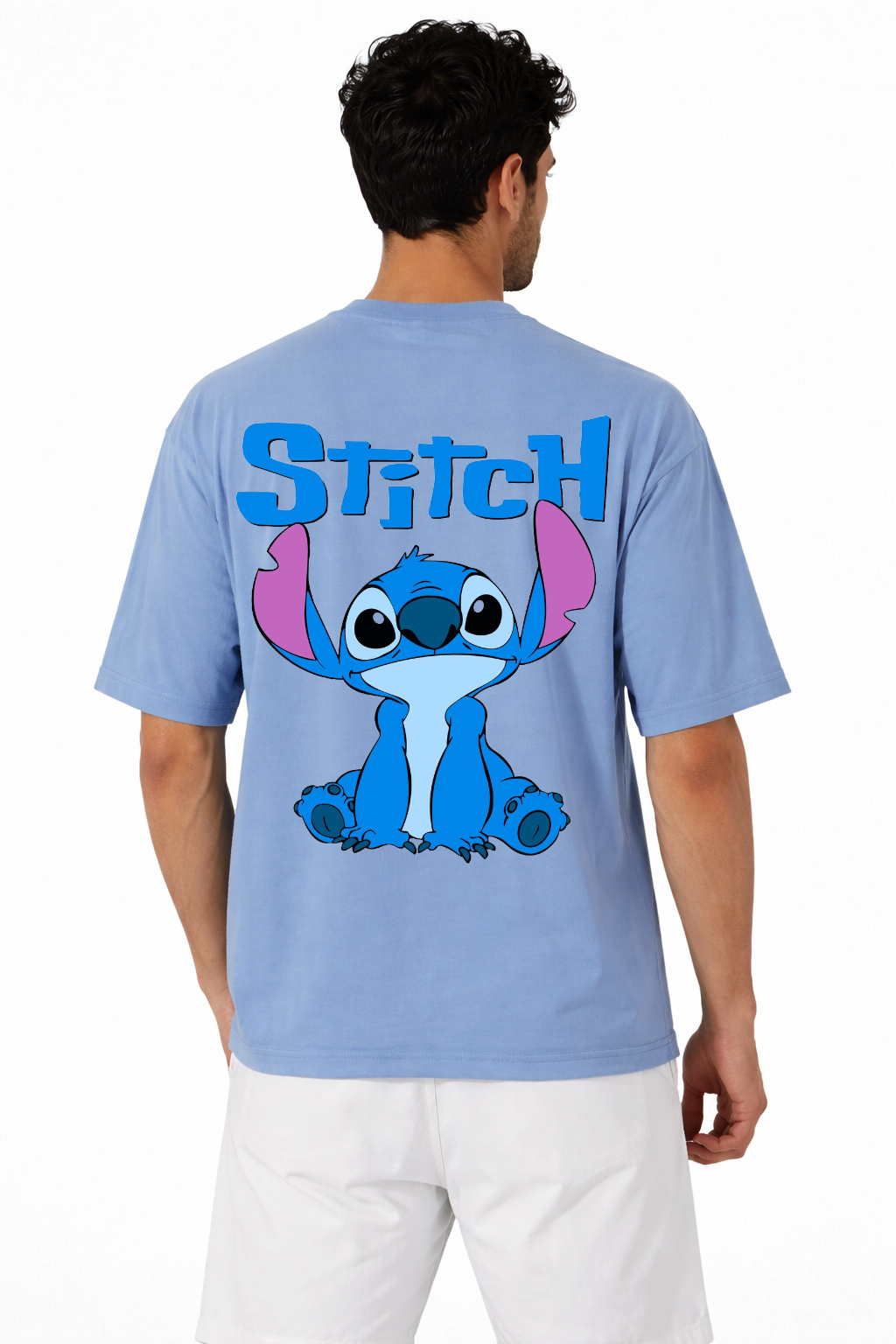 Stitch Cartoon Oversized Graphic T-Shirt by Vasthr