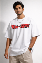 Tom & Jerry Oversized T-Shirt – Classic Cartoon Edition by Vasthr