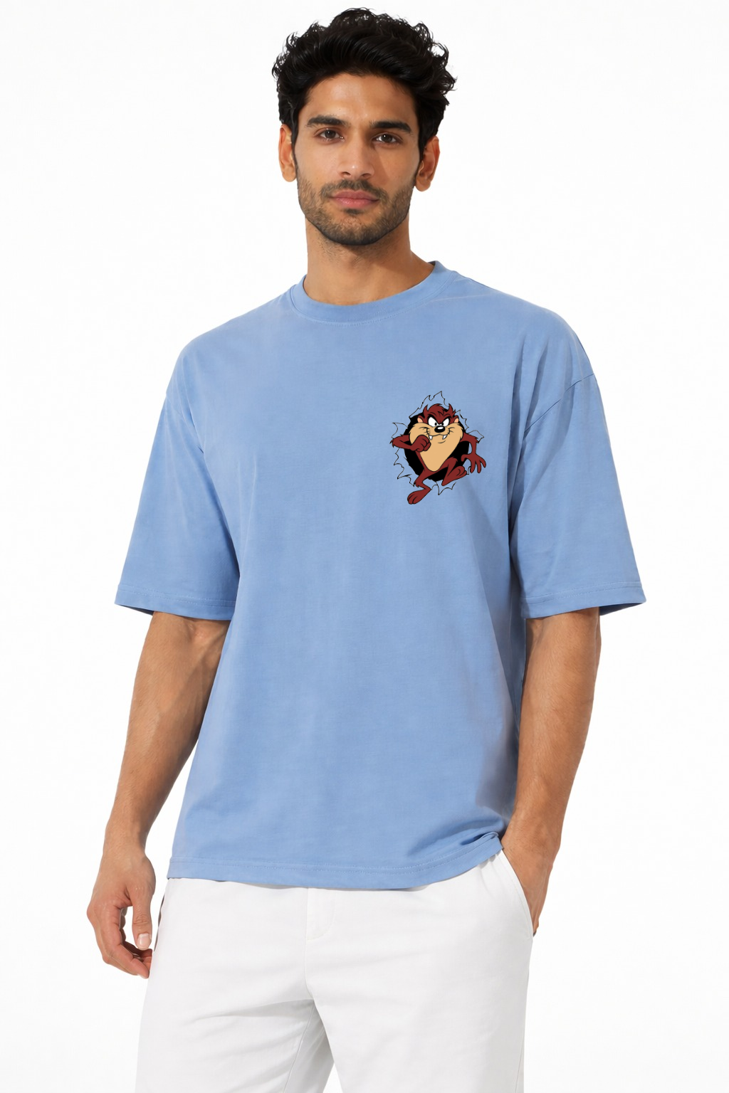 TAZ - Tasmanian Chaos Graphic Oversized Looney tunes T-Shirt by Vasthr