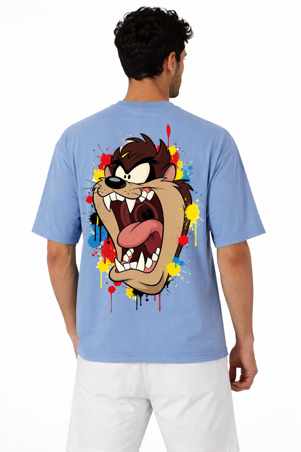 TAZ - Tasmanian Chaos Graphic Oversized Looney tunes T-Shirt by Vasthr