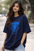Thor the THUNDER GOD Oversized Graphic T-Shirt by Vasthr