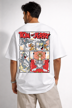 Tom & Jerry Oversized T-Shirt – Classic Cartoon Edition by Vasthr