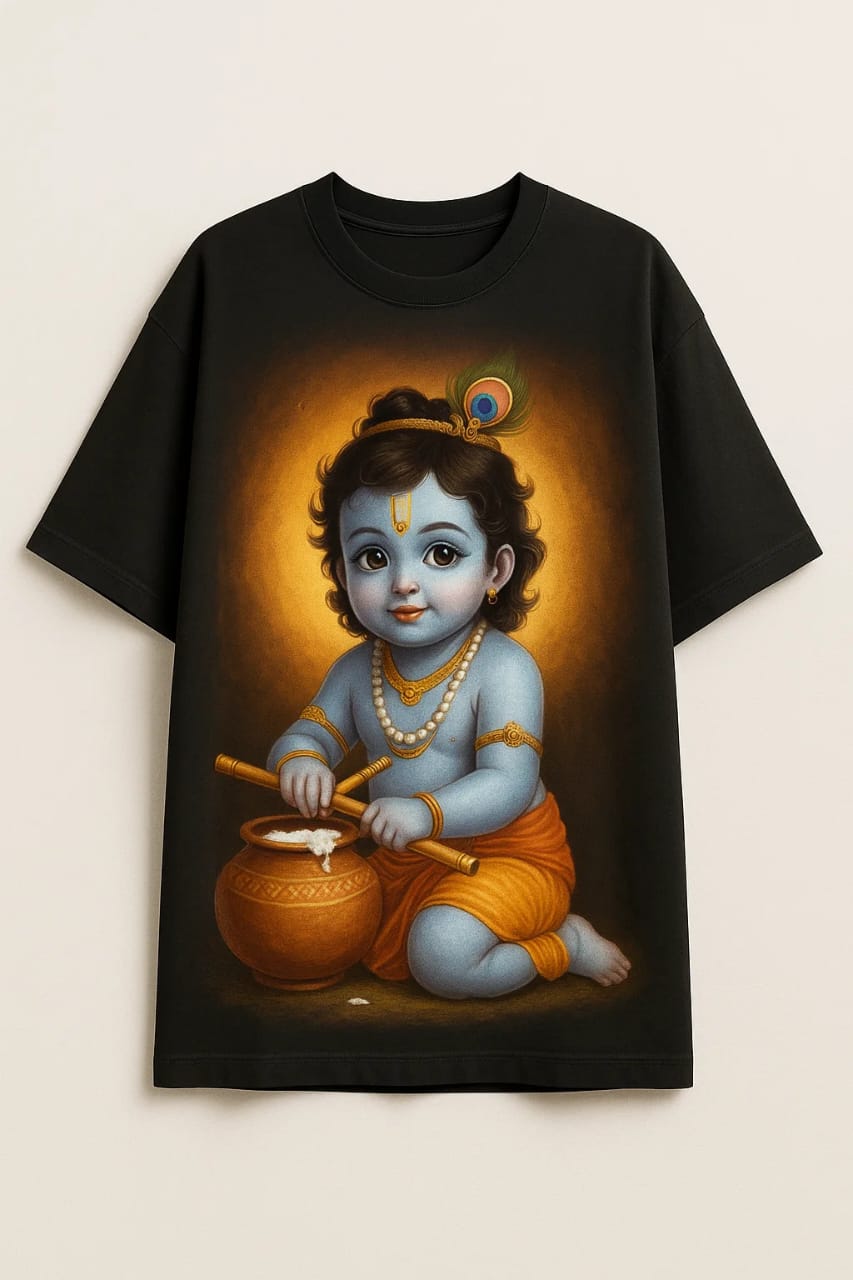 Vasthr x Divine Baby Krishna Oversized T-Shirt