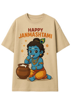 Vasthr x Happy Janmashtami Baby Krishna Oversized T-Shirt