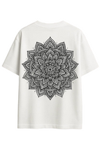 Vasthr x Mandala Art White Oversized T-Shirt