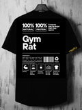Vasthr x Gym Rat Graphic Oversize T-Shirt – Black