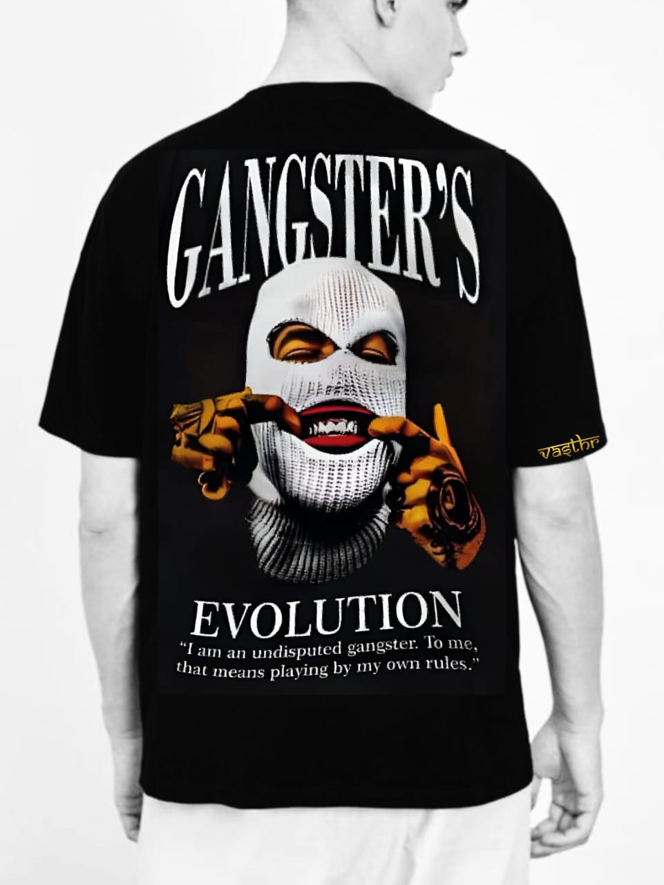 Vasthr  Rebel's Code: Gangster's Evolution Oversize T-Shirt