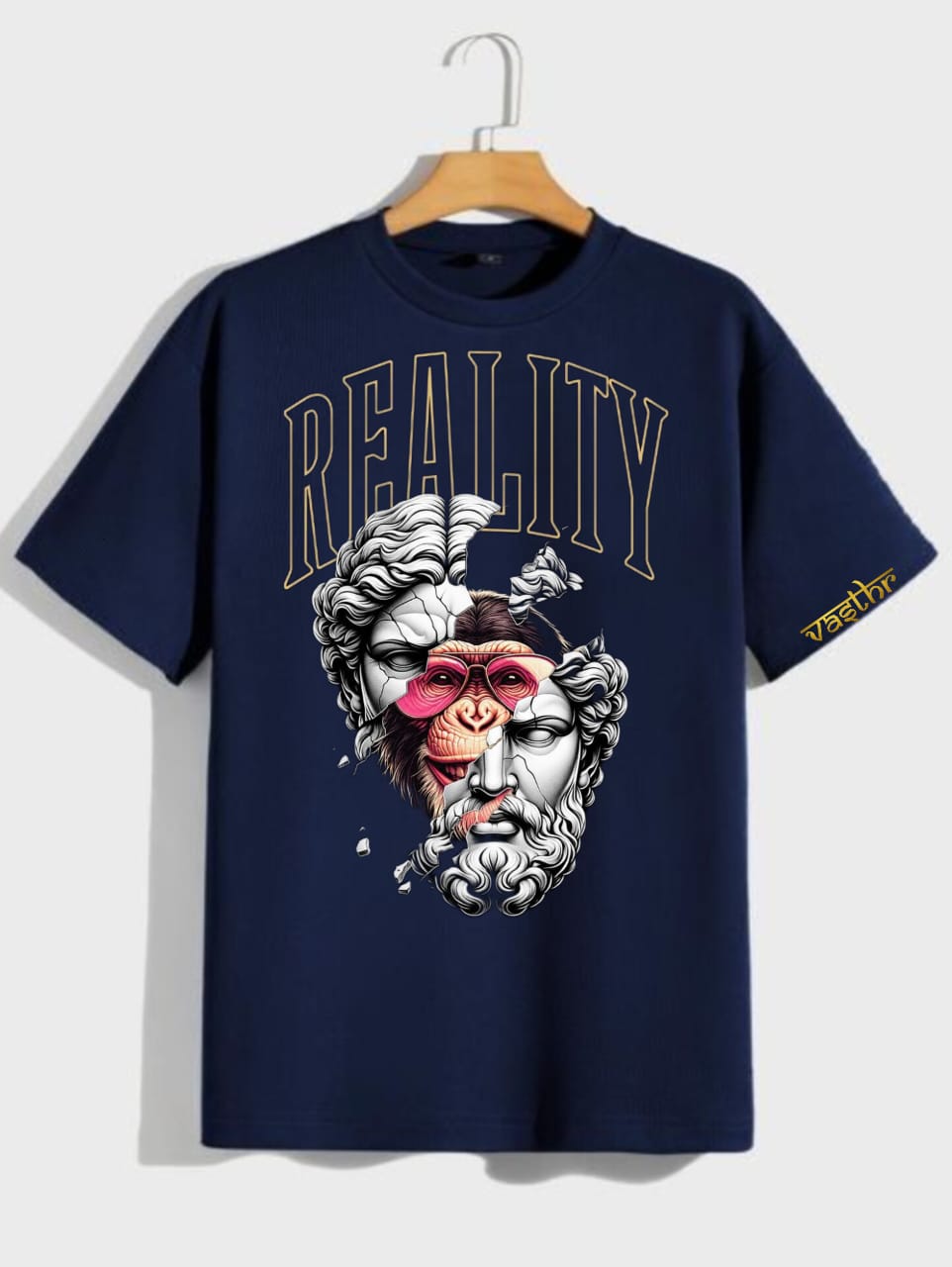Vasthr x  Breaking Reality: Abstract Graphic Oversize T-Shirt