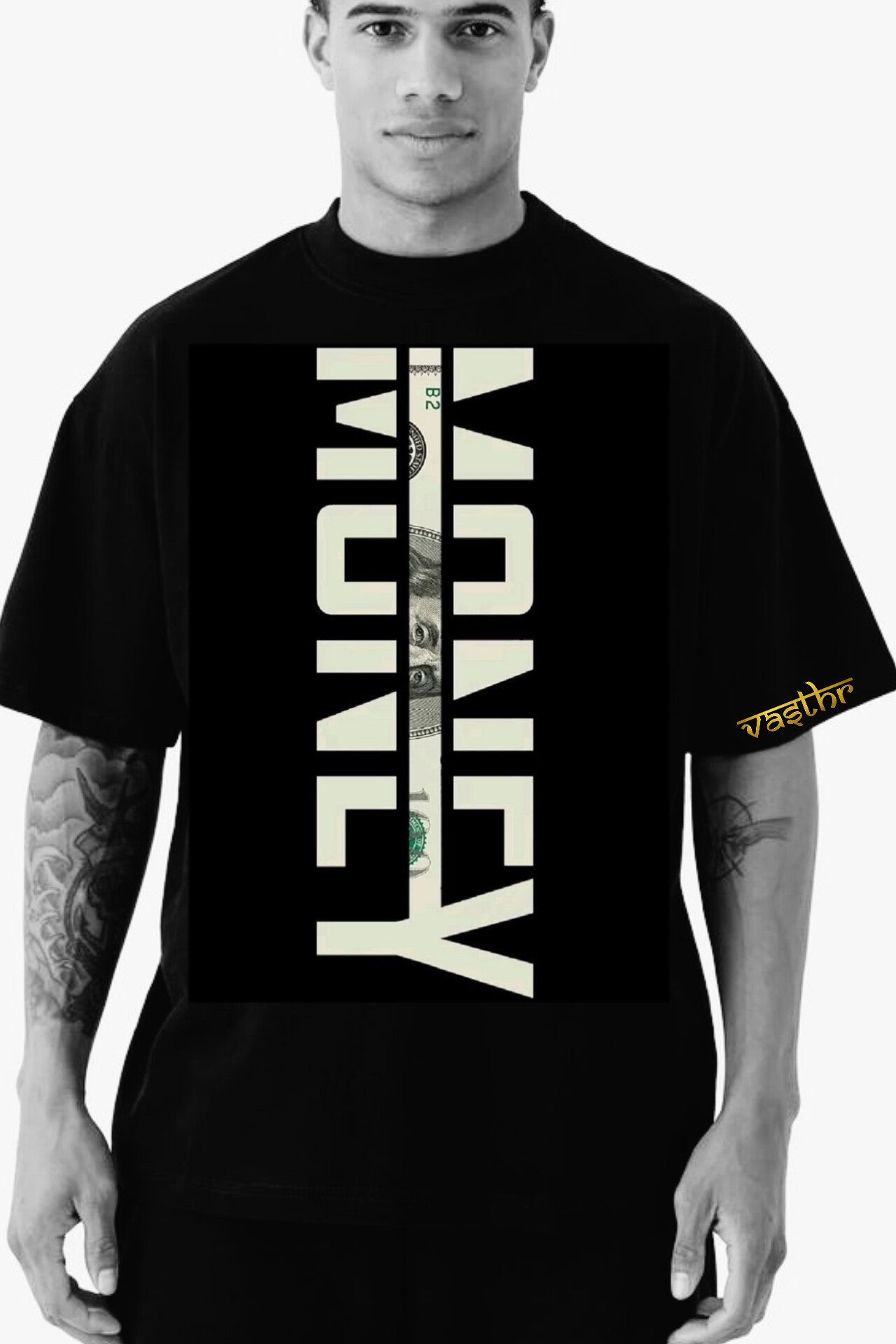 Vasthr x  The Currency of Style: "Money" Graphic T-Shirt