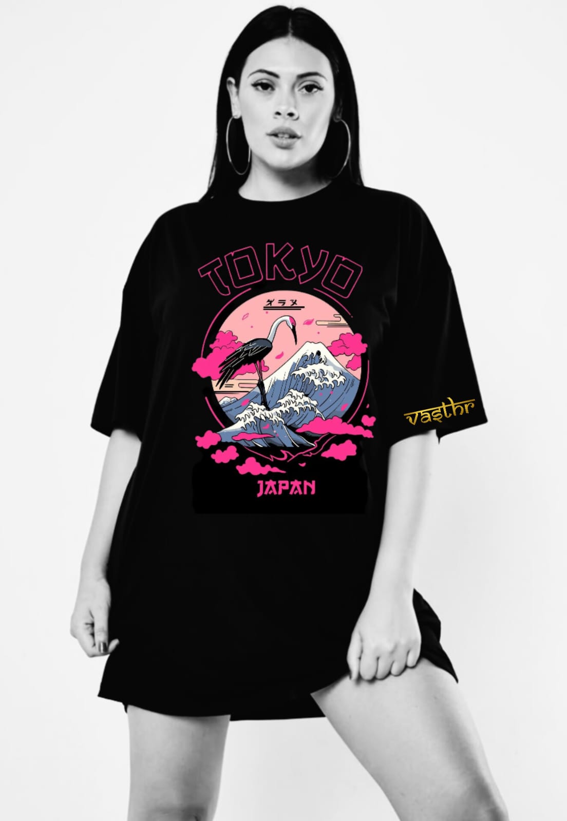 Vasthr x Tokyo Crane Oversized T-shirt