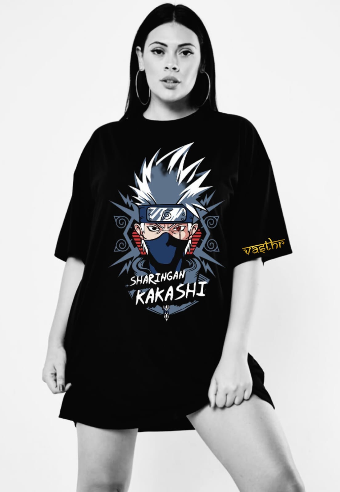 Vasthr x  Sharingan Kakashi Oversized T-Shirt