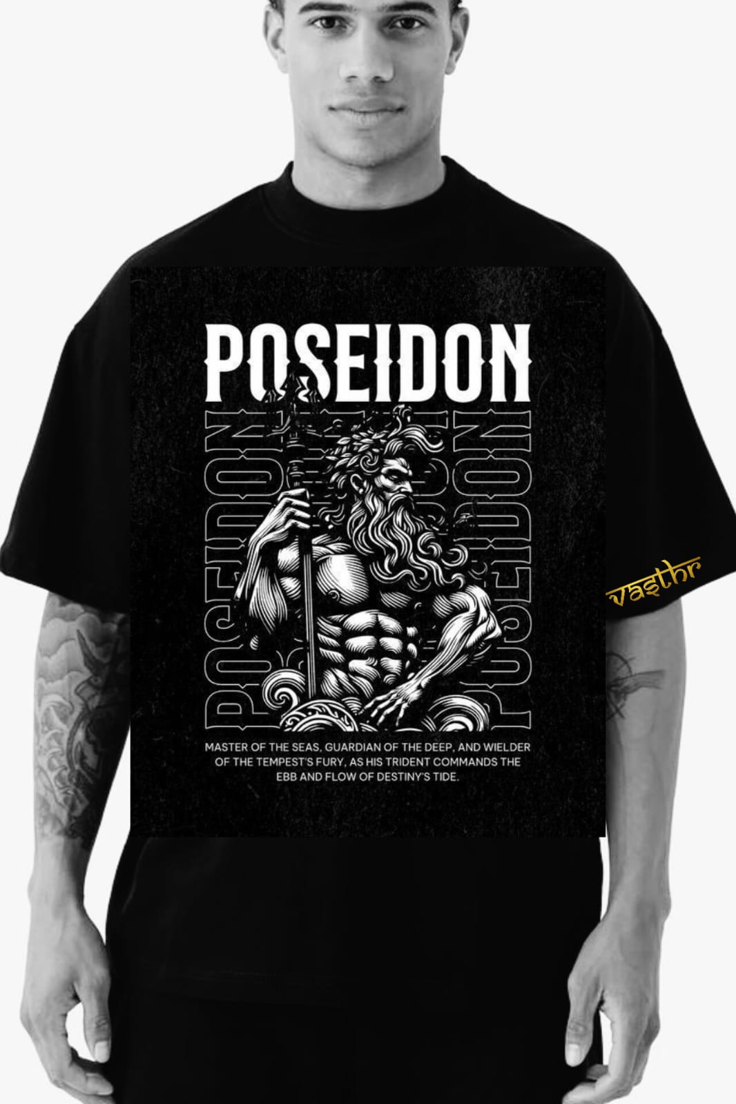 Vasthr x Poseidon God of the Seas Oversized T-Shirt