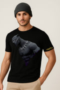 Vasthr x Black Panther Tribute Graphic Oversize T-Shirt – Black