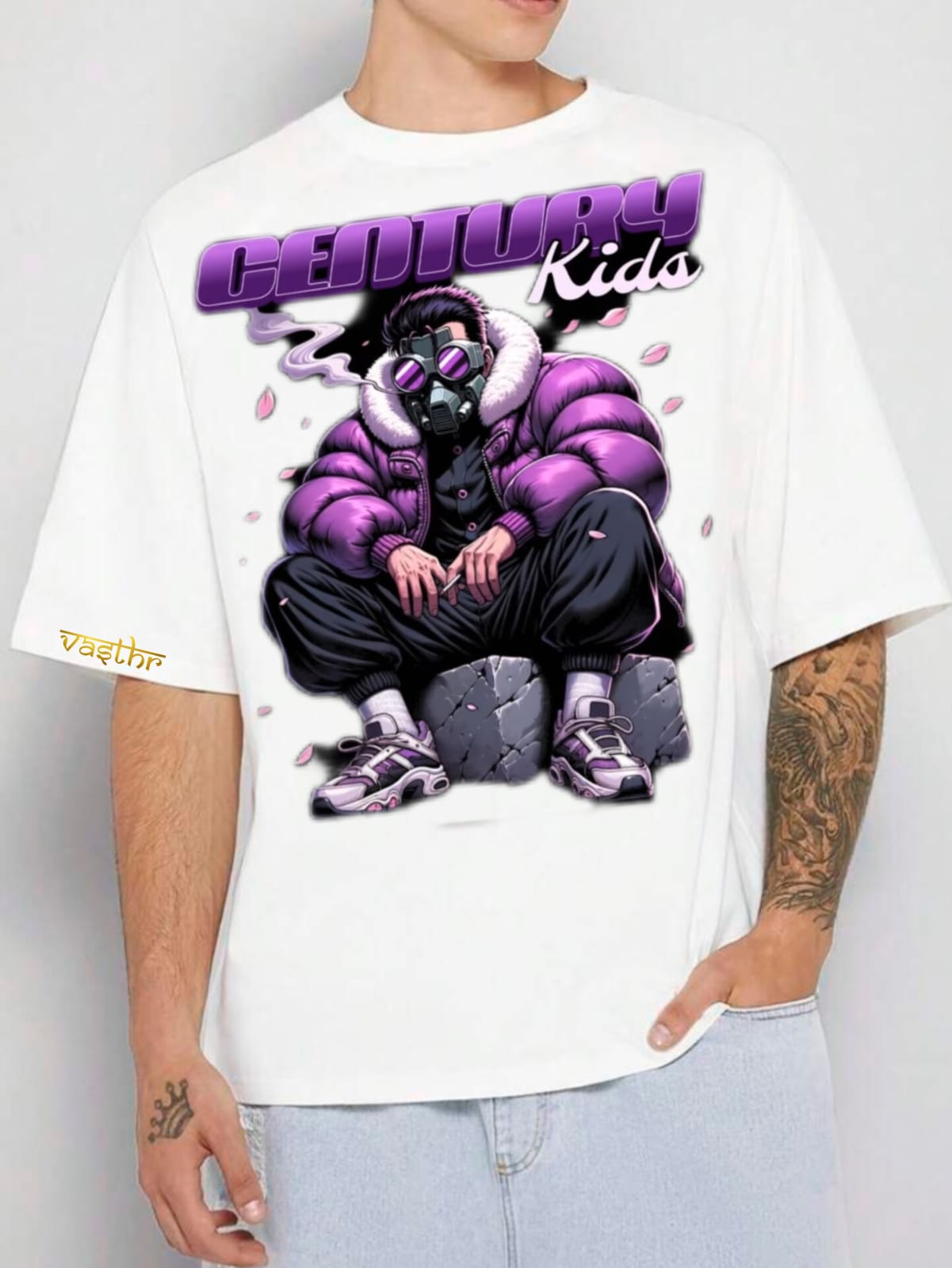 Vasthr x Century Kids Oversized Graphic T-Shirt