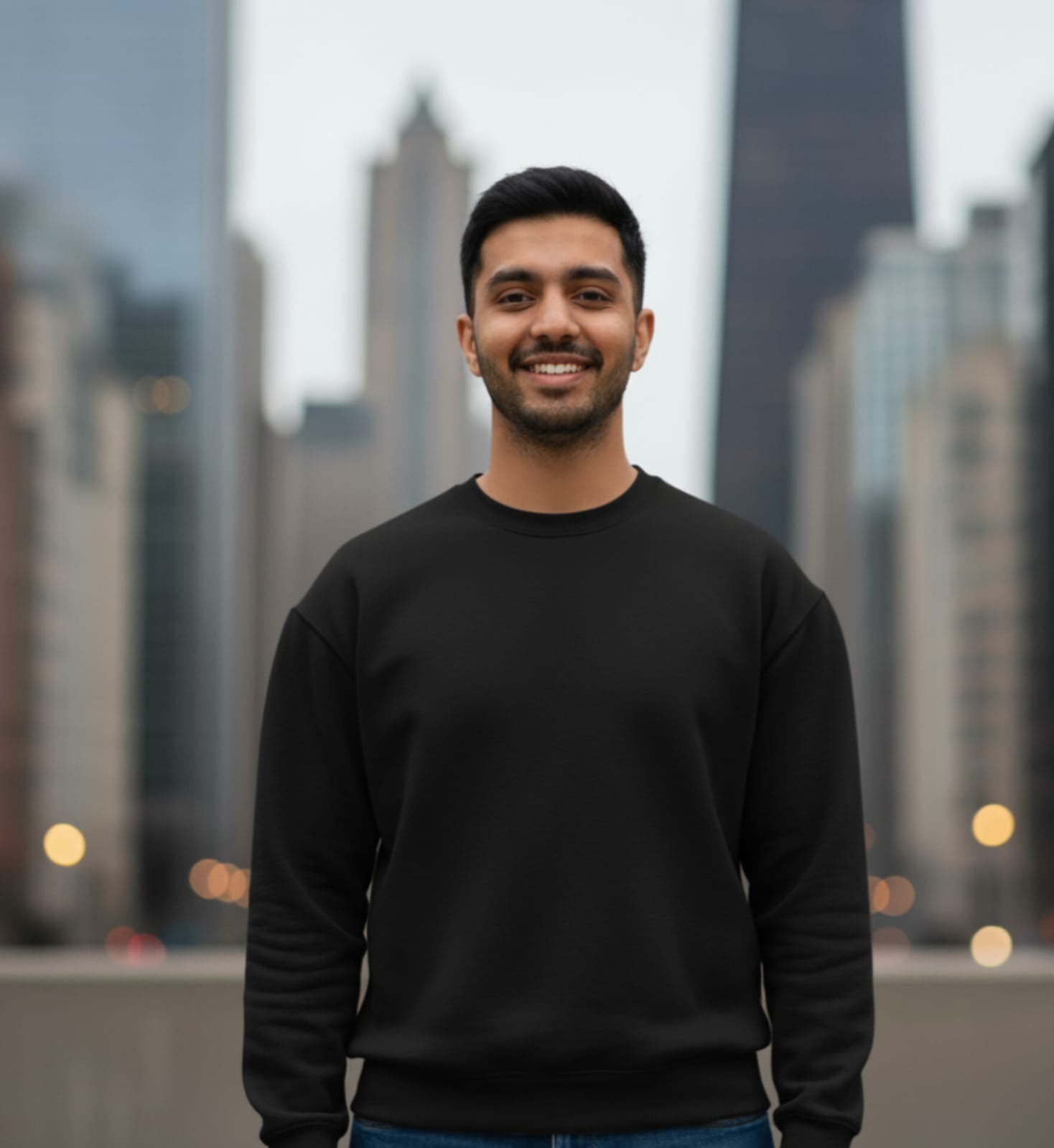 Black Crewneck Sweatshirt - Vasthr Classic